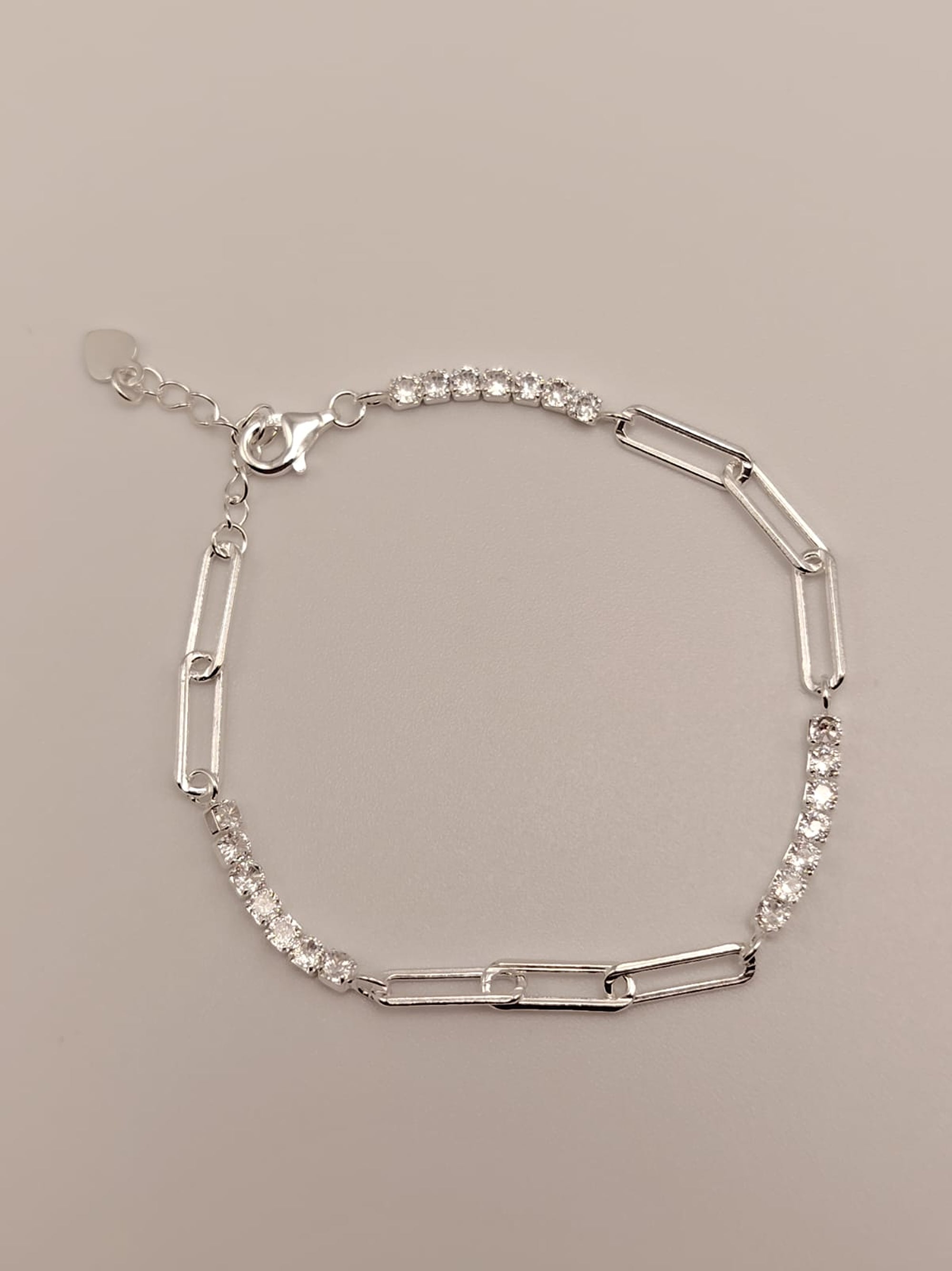 Pulsera de eslabones con circones