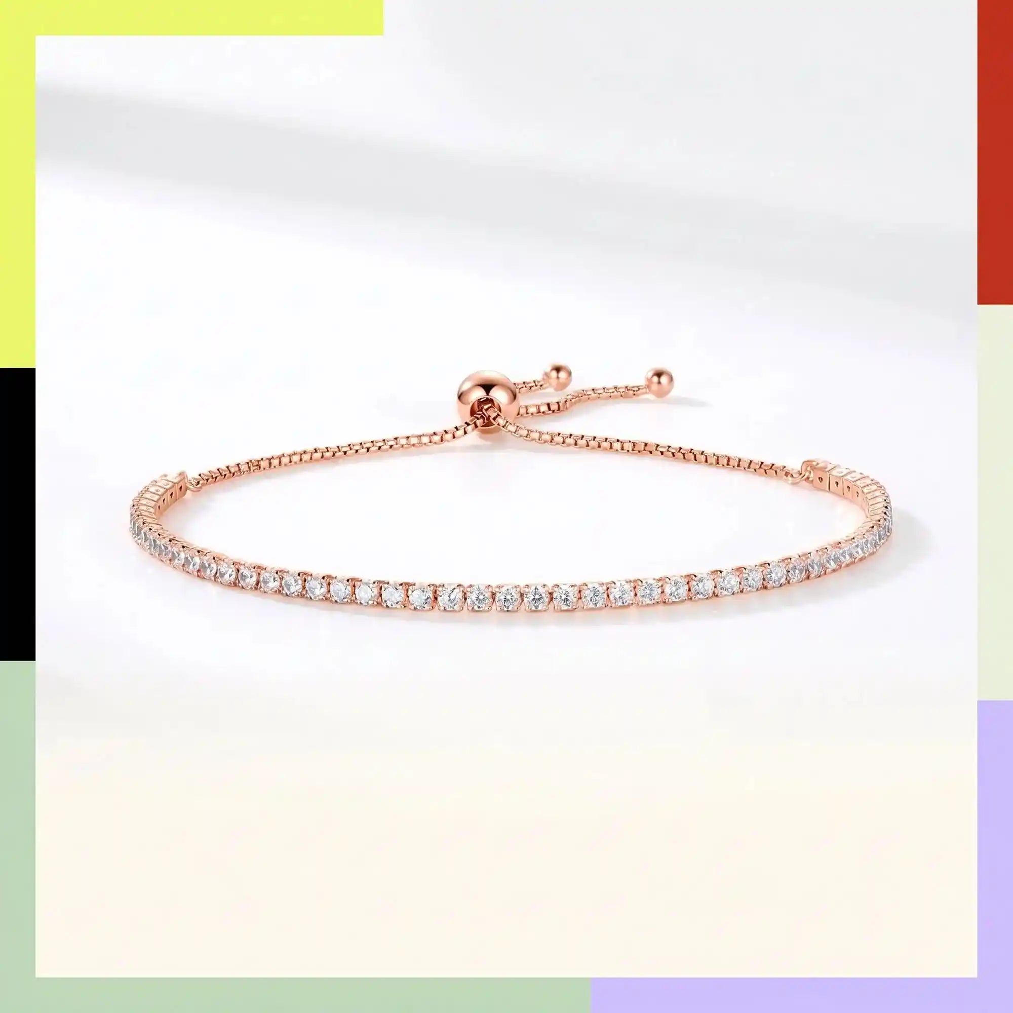 Pulsera de plata con moissanita JOIES